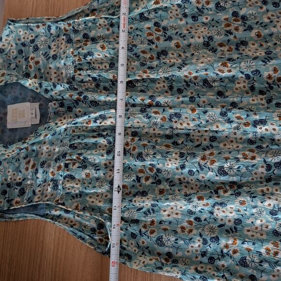 Anthropologie Anna Sui Floral Silk Sleeveless Button Blouse, size 2 - Picture 5 of 7